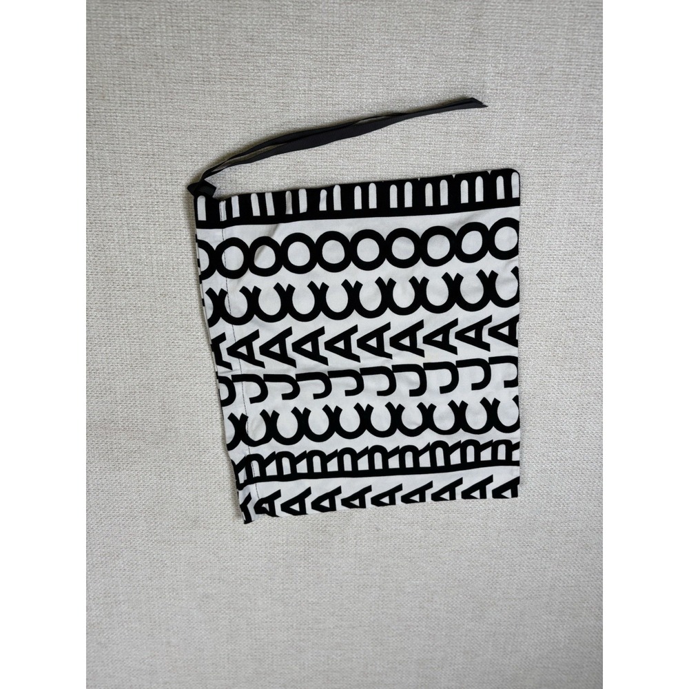 Authentic Marc Jacobs Monogram Dust Bag Medium 11.5" x 13.5" Black White